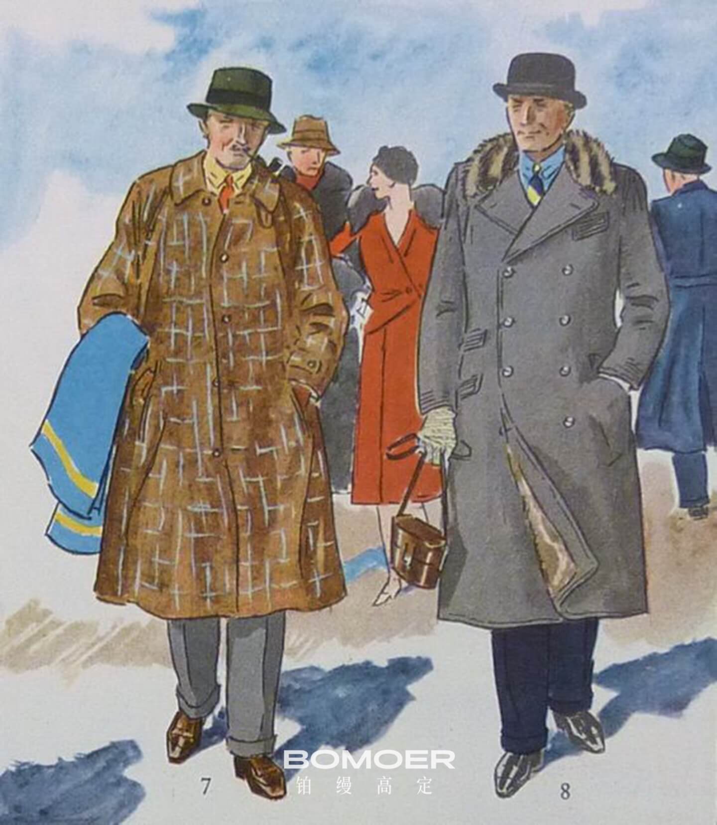 优雅永不过时,巴尔玛肯大衣（Balmacaan Overcoat)