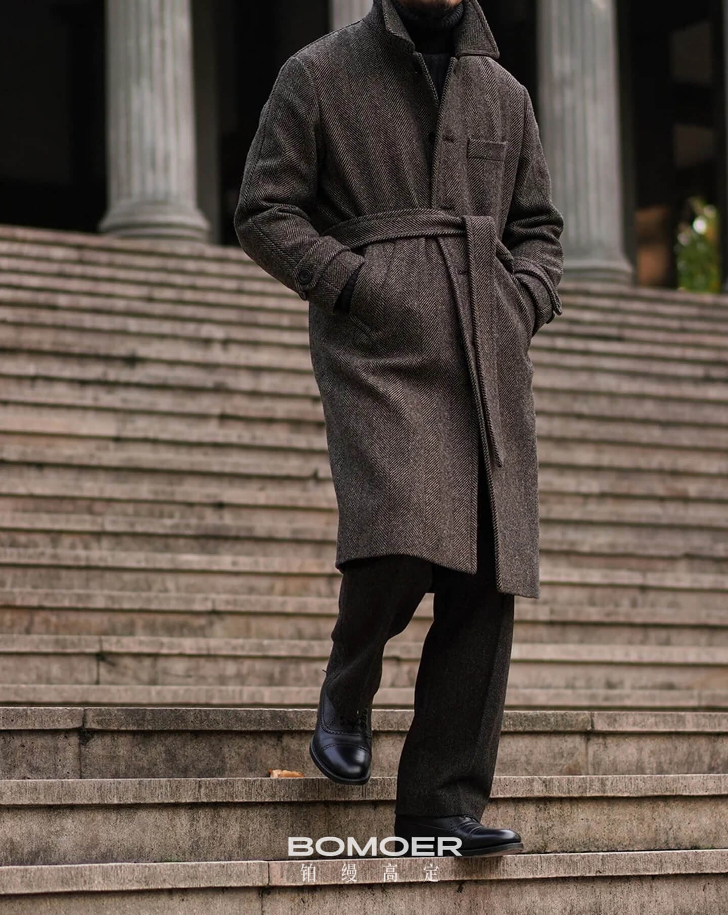 优雅永不过时,巴尔玛肯大衣（Balmacaan Overcoat)