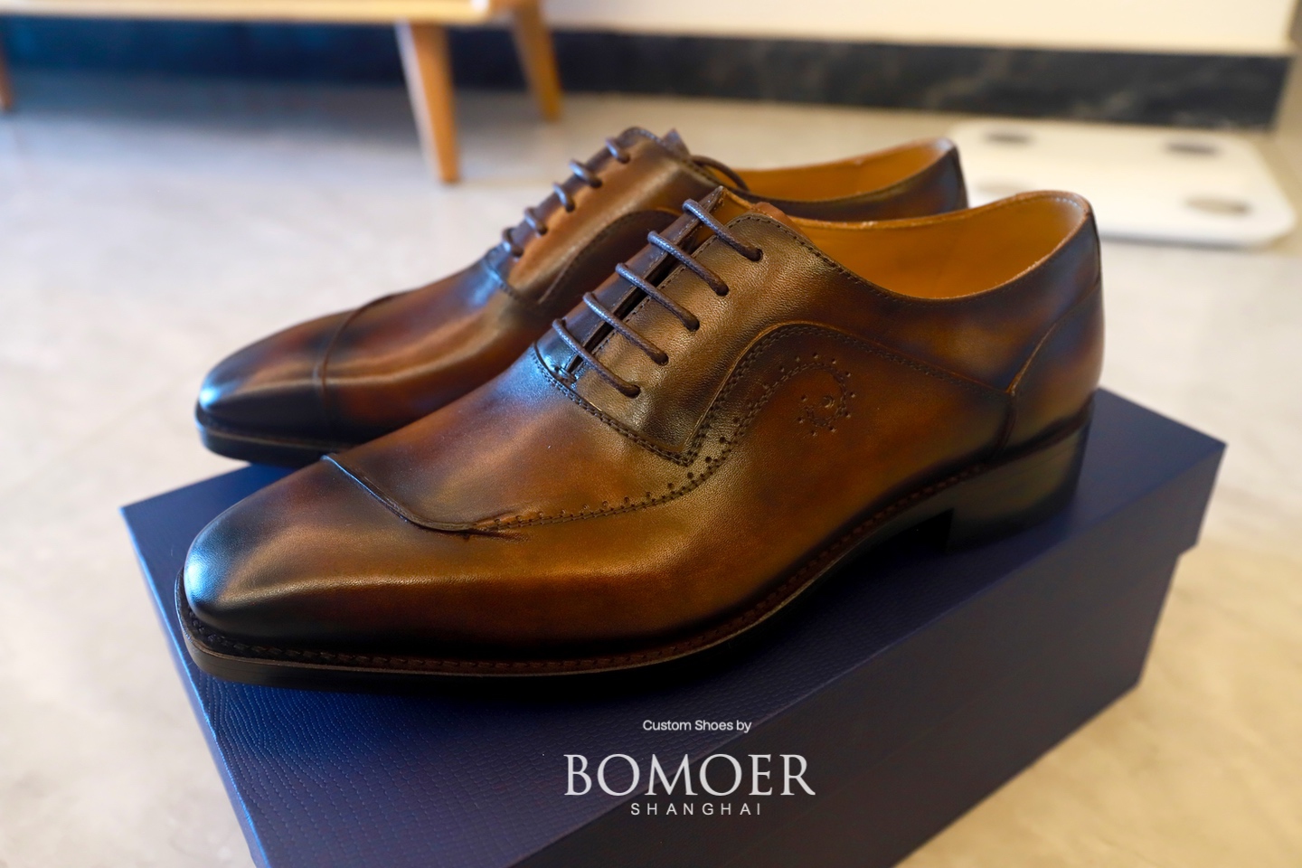 BOMOER铂缦高级手工定制皮鞋